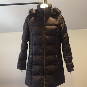 Kenneth Cole Puffer Coat with Hood - Small - Black